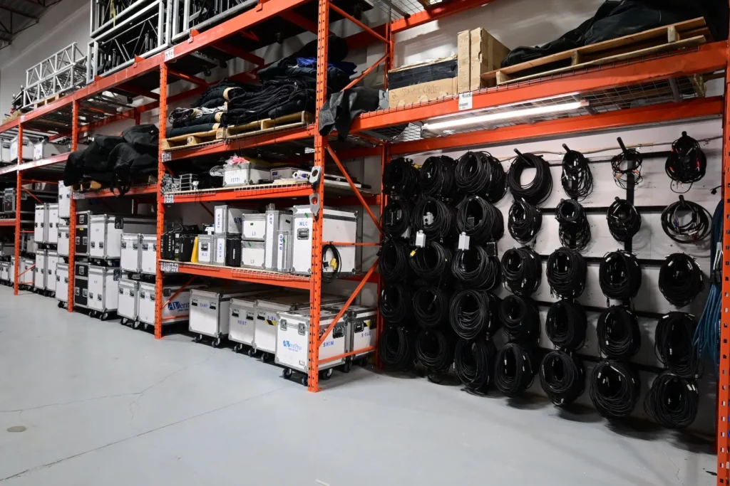The AVentPro warehouse, after Q1 quality checks